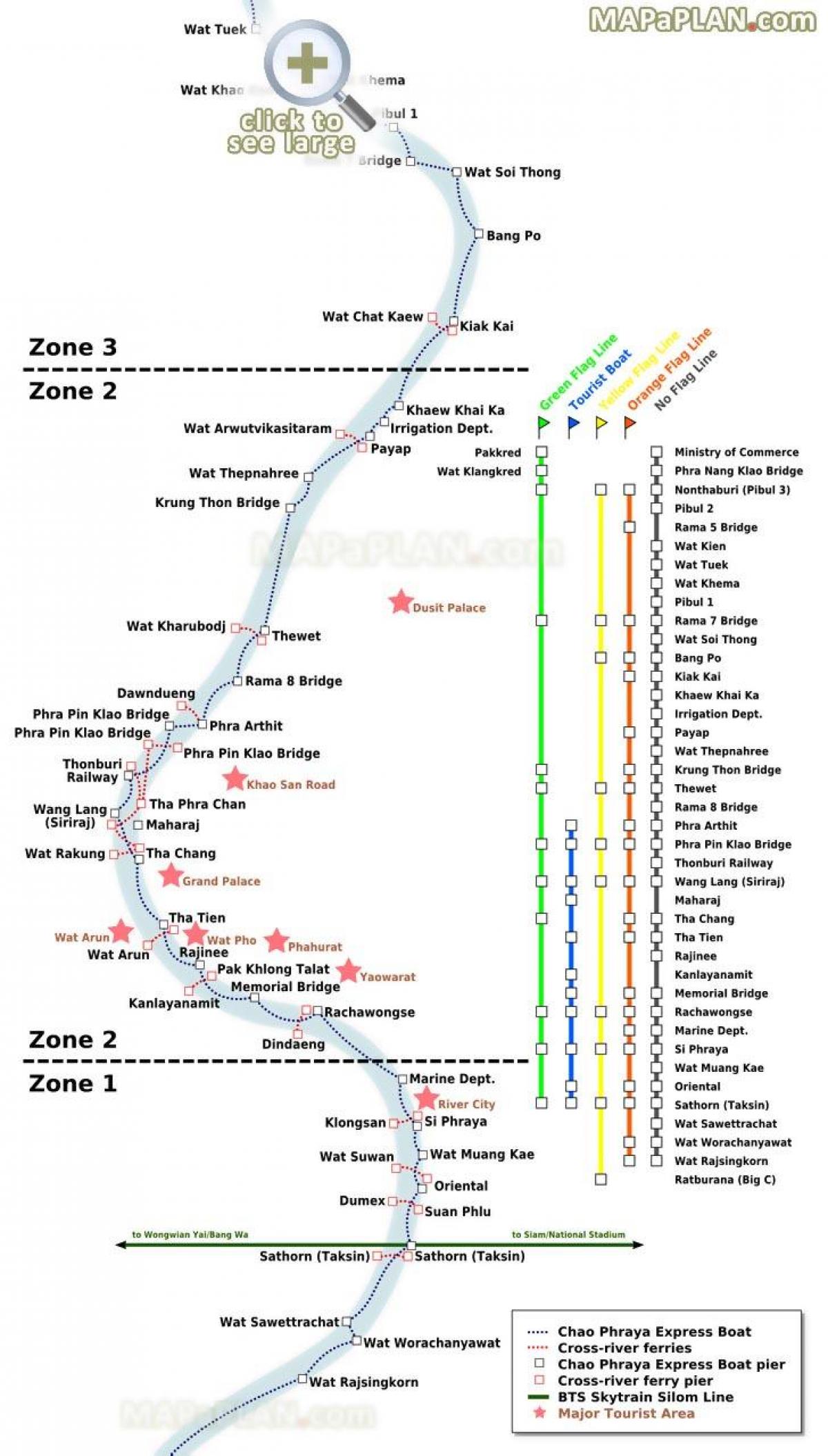 bangkok río balsa mapa