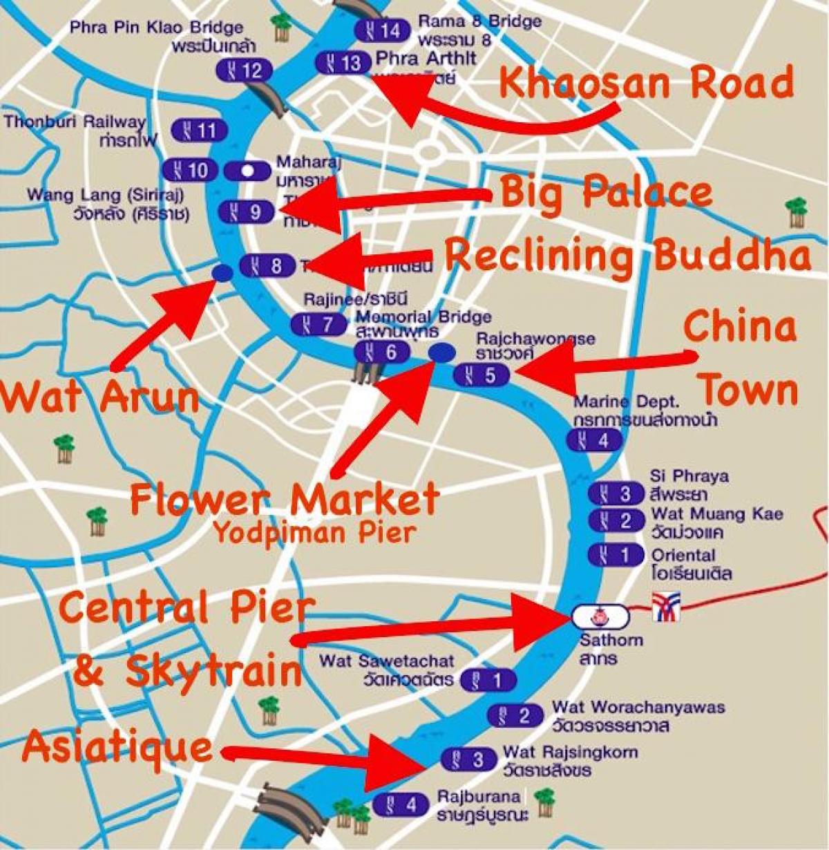 bangkok expresar barco mapa
