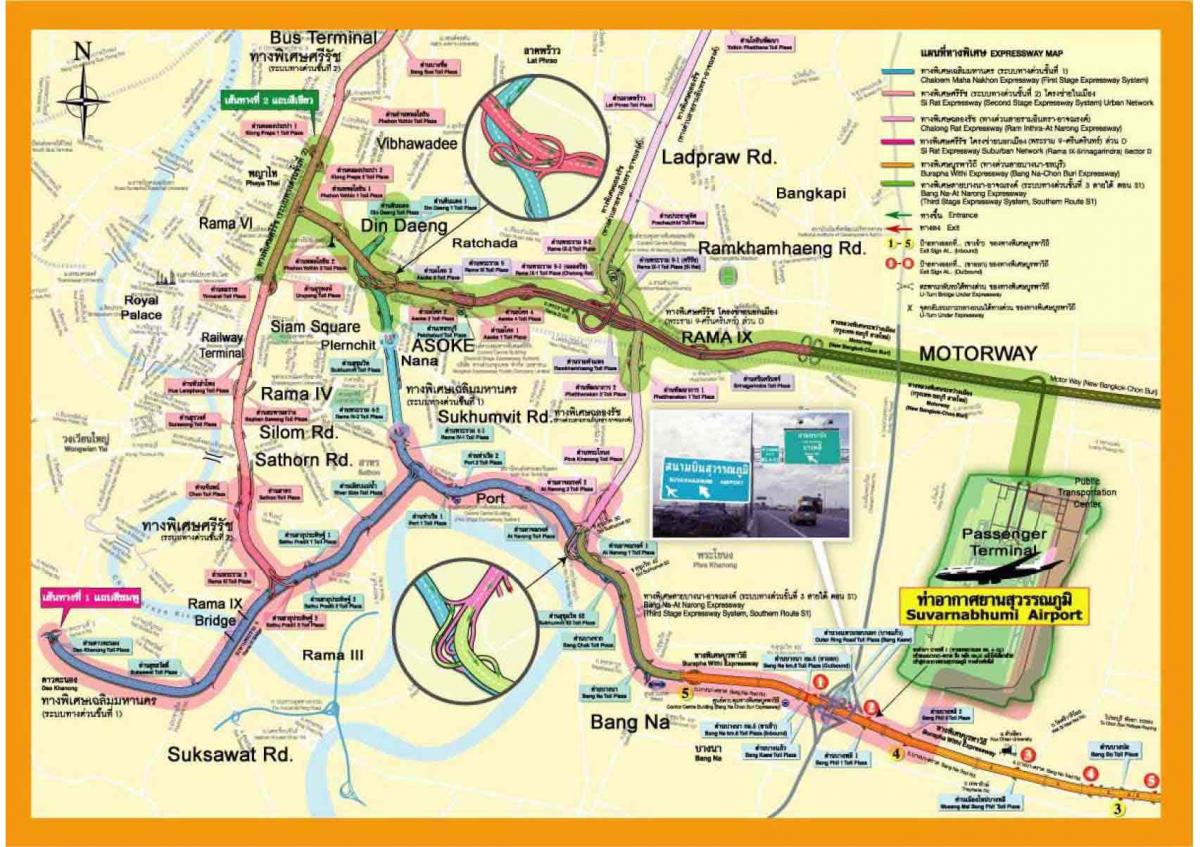 mapa de bangkok expressway