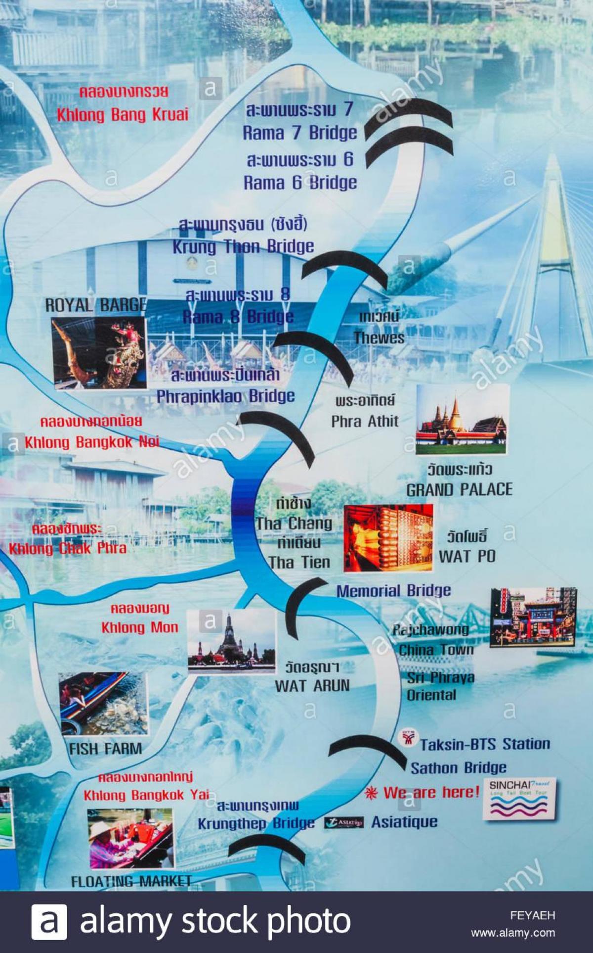 mapa do chao phraya bangkok