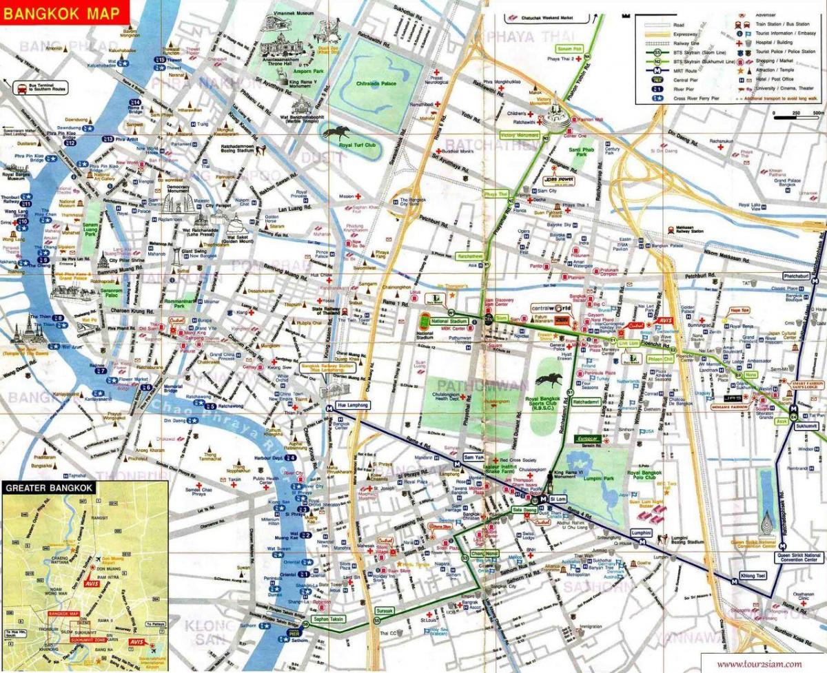 mapa de mbk bangkok