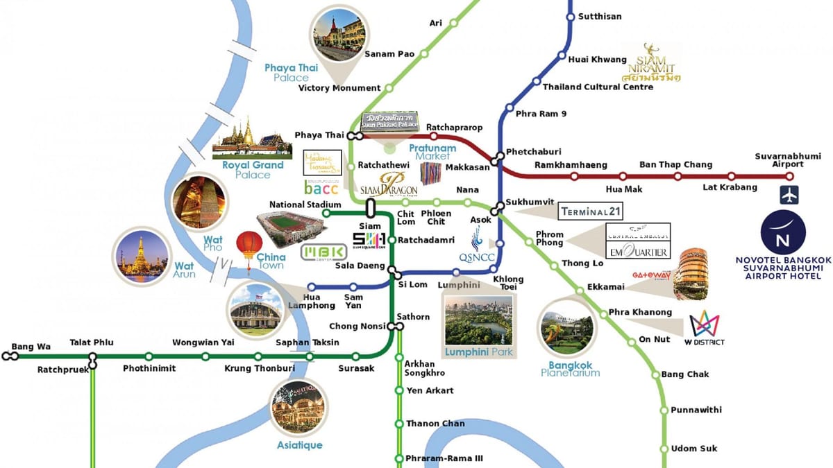 suvarnabhumi aeroporto enlace mapa