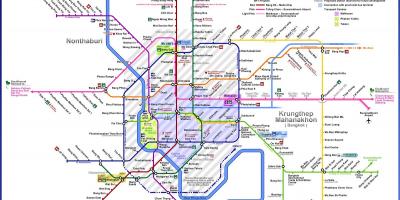 Bangkok ruta de autobús mapa