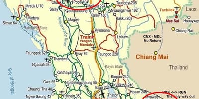 Mapa de bangkok estrada