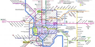 Bangkok liña de tren mapa