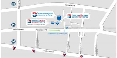 Mapa de bangkok hospital