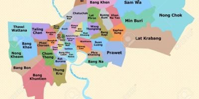 Mapa de bangkok provincia