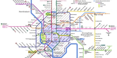 Tránsito mapa bangkok