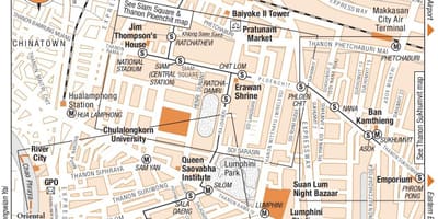 Bangkok centro mapa