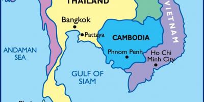 O mapa de bangkok