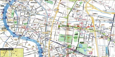 Bangkok mapa turístico galego