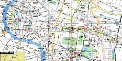 Bangkok mapa turístico galego