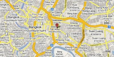 Mapa de sukhumvit área de bangkok